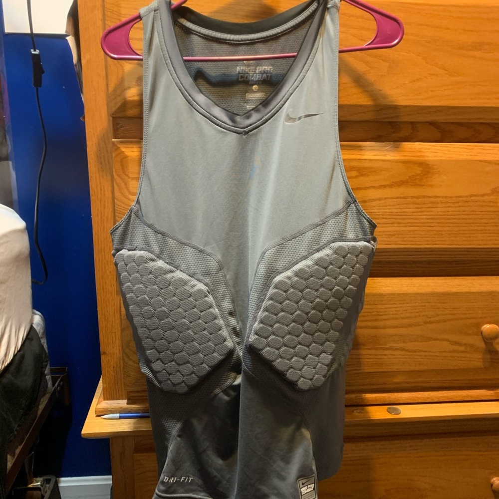 Men’s Nike pro combat padded compression shirt.